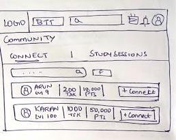 Amigo low-fidelity wireframe — screen 4