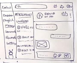 Amigo low-fidelity wireframe — screen 12