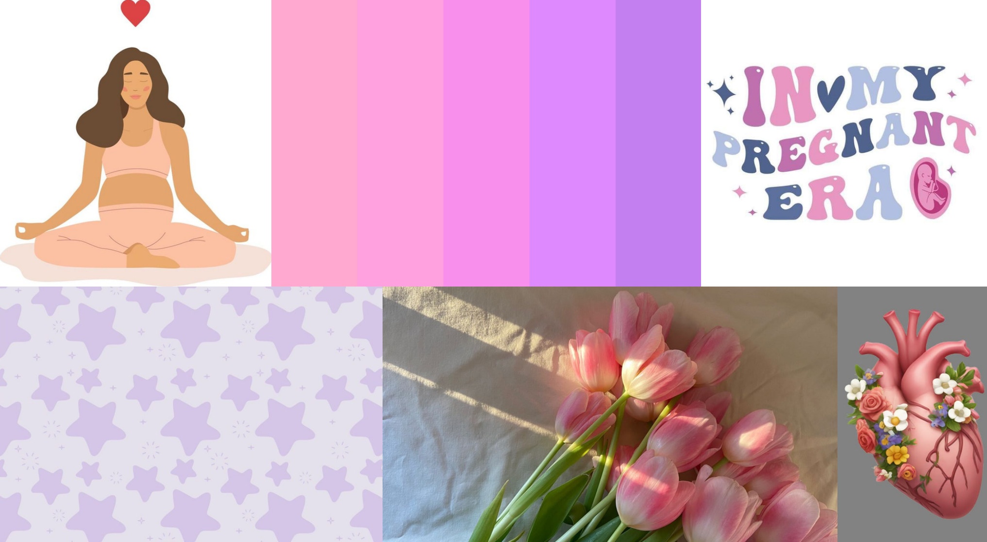 Little Sprout moodboard defining visual direction through colour, typography, and imagery